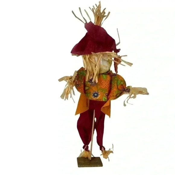 GREENBRIER INTERNATIONAL INC STANDING DOLL AUTUMN FALL DECOR SCARECROW - Picture 8 of 9